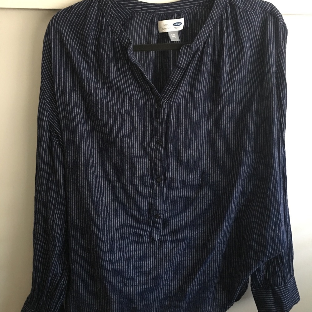 Great Work Shirt! Flattering Stripes